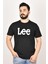 Lee Erkek Siyah Yuvarlak Yaka Tişört ML65QAI001 3