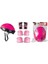 Furkan Toys Pembe Bisiklet Scooter Kask Dizlik Dirseklik Koruyucu Set 1