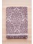 2 Parça Jakarlı Banyo Havlu Takımı Pamuklu 90 x 150 cm Arden Mor 2