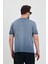 Erkek Lacivert Bisiklet Yaka Yıkamalı Basic T-Shirt - 165 5