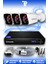 3 Kameralı Kare 3 Dış Kamera Set HDD'siz Full HD Gece Görüşlü Güvenlik Kamerası Sistemi 1