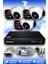 6 Kameralı Panda 3 İç Kamera Set HDD'siz Full HD Gece Görüşlü Güvenlik Kamerası Sistemi 1