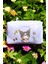 Sanrio Lisanslı Büyük Kapasiteli Kare Kozmetik Çantası - Kuromi 2