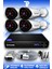 4 Kameralı Uzay 4 Dış Kamera Set HDD'siz Full HD Gece Görüşlü Güvenlik Kamerası Sistemi 1