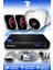 3 Kameralı Kare 1 İç Kamera Set HDD'siz Full HD Gece Görüşlü Güvenlik Kamerası Sistemi 1