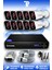 10 Kameralı Kare 10 Dış Kamera Set HDD'siz Full HD Gece Görüşlü Güvenlik Kamerası Sistemi 1
