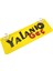 Yalanı Geç Yazılı Sarı Dekor Plaka Vantuzlu Cam Süsü 22X7.5CM 2