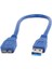 PM-12900 USB 3.0 Mavi 30 cm Data Mıcro USB Kablosu 1