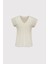 V Yaka Düşük Omuz T-Shirt 1
