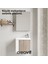 Forest Lavabo Dolabı 50 cm Beyaz-Barok 2