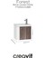 Forest Lavabo Dolabı 50 cm Beyaz-Barok 3