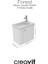 Forest Lavabo Dolabı 50 cm Beyaz 2