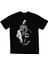 Marilyn Manson Baskılı Unisex %100 Pamuk Siyah T-Shirt 1