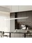 Late Gri Sıralı Yemek Masası Üstü 30 Watt Modern Sarkıt Salon LED Avize 1