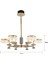 Ekerd 6'lı Gold 50 Watt Yuvarlak Kristalli Modern Sarkıt Salon LED Avize 4