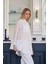 Premium By Moodbasic Taşlı Çizgili Saten Tunik 3