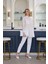 Premium By Moodbasic Taşlı Çizgili Saten Tunik 5