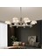 Ekerd 12'li Gold 100 Watt Yuvarlak Kristalli Modern Sarkıt Salon LED Avize 1