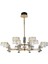 Ekerd 12'li Gold 100 Watt Yuvarlak Kristalli Modern Sarkıt Salon LED Avize 4