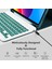 Apple iPad Air 11 M3 2025 Rgb LED Işıklı Türkçe Karakterli Bluetooth Özellikli Kalemlikli Klavyeli Kılıf A3266 A3267 5