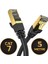 Cat 7 Ethernet Kablosu 10 Gigabit/s 600 Mhz Premium Metal Zırhlı RJ45 Konnektör 2