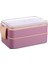 Beslenme Kabı Seti & Lunch Box Beslenme Kutusu 900 ml / Pembe 1