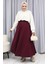 Oysho Kumaş Etek 5578-02 Bordo 1