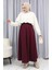 Oysho Kumaş Etek 5578-02 Bordo 2