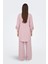 Kadın Onlcaro Önü Kısa Arkası Uzun Keten Tunik 15338898 Pudra 4