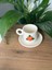 Mshandmade El Yapımı Seramik Türk Kahvesi Fincanı, Rose Coffee Cup 3