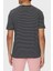 Çizgili Pamuk Relaxed Fit Bisiklet Yaka T Shirt Erkek T Shirt 50499334 100 2