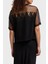 Armani Exchage Pamuk Cropped Fit Tül Detaylı T Shirt Bayan T Shirt XW000516 AF10359 UC001 2