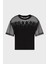 Armani Exchage Pamuk Cropped Fit Tül Detaylı T Shirt Bayan T Shirt XW000516 AF10359 UC001 5