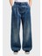 % 100 Pamuk Relaxed Fit Bol Paça Renk Bloklu Pantolon Bayan Pantolon XW000561 AF12845 MB115 1