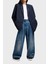 % 100 Pamuk Relaxed Fit Bol Paça Renk Bloklu Pantolon Bayan Pantolon XW000561 AF12845 MB115 2