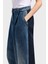 % 100 Pamuk Relaxed Fit Bol Paça Renk Bloklu Pantolon Bayan Pantolon XW000561 AF12845 MB115 3