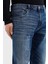 Streç Pamuklu Slim Fit Normal Bel Düz Paça Jeans Erkek Kot Pantolon XM000070 AF12965 MB002 3