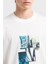 Armani Exchage Baskılı Pamuk Regular Fit Bisiklet Yaka T Shirt Erkek T Shirt XM000269 AF12112 U0009 4