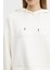 Comfort Fit Kapüşonlu Taşlı Logolu Sweat Bayan Sweat XW000094 AF10804 U1003 4