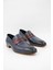 023704 Kösele Erkek Klasik Ayakkabı - Bordo-Lacivert 3