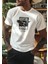 Hayat Koruma Kartal Pençesi Bisiklet Yaka Yüksek Kalite Baskılı Beyaz T-Shirt 1