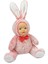 Halley Sevimli Gerçek Bebek Yüzlü Kırmızı Tavşan 30 cm 1
