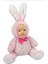 Halley Sevimli Gerçek Bebek Yüzlü Pembe Tavşan 30 cm 1