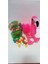 2 Si 1 Arada / Sevimli Flamingo 25 cm ve Yeşil Jackpot Sakız Makinası 1