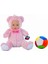 Peluş Bebek Yüzlü Ayı 30 cm ve Peluş Top - 2 Ürün 1 Arada Oyuncak 1