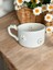 Mshandmade El Yapımı Seramik Çay Kahve Kupası Duble Türk Kahvesi Fincanı Kupa, Daisy Mug2 1
