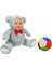 Peluş Bebek Yüzlü Ayı 30 cm ve Peluş Top 12 cm - 2 Ürün 1 Arada Oyuncak 1
