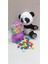 2 Si 1 Arada / Sevimli Panda 15 cm ve Mor Jackpot Sakız Makinesi 1