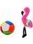 Peluş Flamingo 25 cm ve Peluş Top 12 cm - 2 Ürün 1 Arada Oyuncak 1