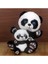 Sevimli Panda 28 cm ve Afacan Panda 15 cm Peluş - Hediye Seti 1